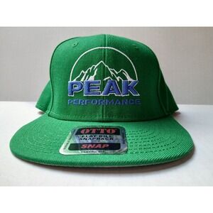 Vintage Peak Performance Green Otto SnapBack Adjustable Hat Cap Never Worn